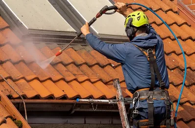 Démoussage et hydrofuge de toiture à Lanas